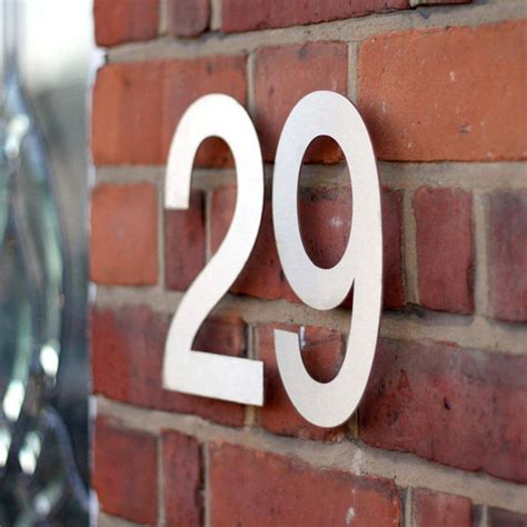 metal house numbers for sale|contemporary with oversized house numbers.